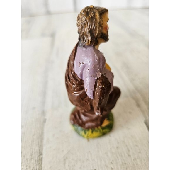 Vintage Italian Joseph Shepherd Italy Nativity village Italia religious decor - Picture 5 of 7